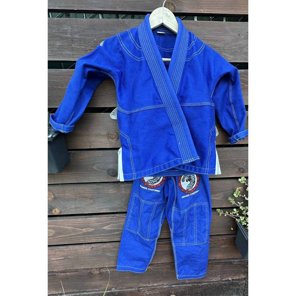 Carlson Gracie Kids Blue Jiu Jitsu Team Gi, Set Orange Ca M-000
